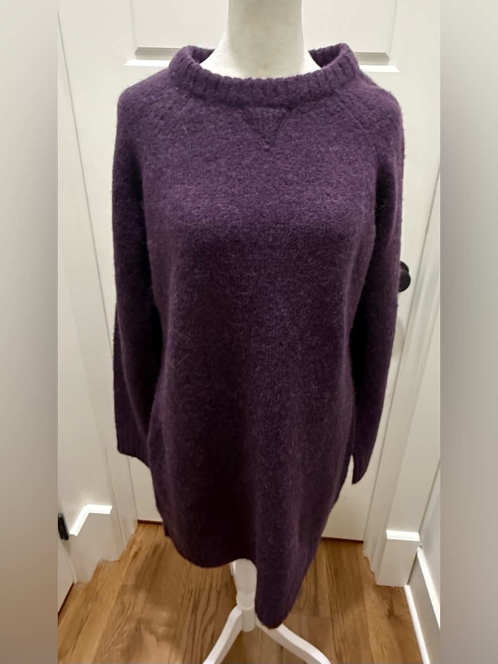 NWT. Toad&Co. toddy Crew Sweater Dress. Blackberry. Size Large. - Picture 2 of 11